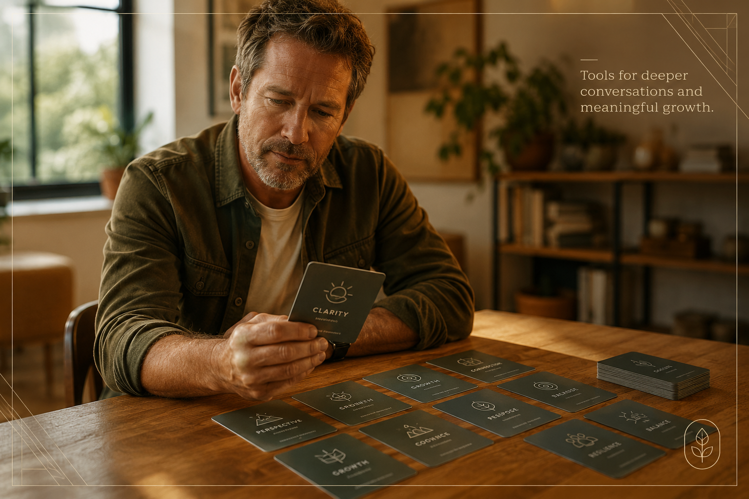 Coaching-Kartendeck für tiefere Gespräche und Reflexion